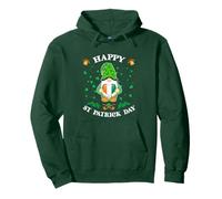 GNOME Mignon Tenant Un Drapeau Irlandais en Forme de cœur pour la Saint-Patrick Sweat à Capuche