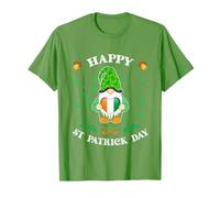 GNOME Mignon Tenant Un Drapeau Irlandais en Forme de cœur pour la Saint-Patrick T-Shirt