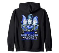 GNOME One Fights Alone Colon Cancer Month Support de Sensibilisation Sweat à Capuche