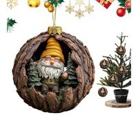 GNOME Ornament for Christmas Tree,2D Cute Acrylic Pendants | GNOME Christmas Pendants - for Winter Gardening Indoor Thanksgiving Birthday Party Offices Room Dormitory Vacation