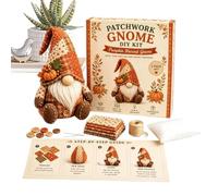 Gnome Project Bundle - Handmade Decorative Set, Complete Sewing Material, Artistic Threadwork Supply, Birthday Party Hobby | Engaging Stuffed Creation, Perfect for Seasonal Crafting Gift Activity