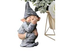 GNOME - Resin Funny Gnomes Figurines for Decor | Cute Dwarf Statue, Birthday and Housewarming Gift, Charming Outdoor and Indoor Accent Piece