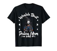 GNOME Worlds Best Police Mom for Proud African American Mom T-Shirt