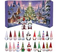 Gnomes Advent Calendars 2025, New Christmas Advent 24 Days Calendars with 24 Gnomes, Collectible Christmas Figures Gnome Home Decorations, Surprise Countdown Calendar Gift (B)