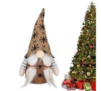 Gnomes Christmas Decorations - Cloth Cotton Sand 12x7x25cm | Santa Scandinavian Tomte Plush GNOME | Christmas GNOME Decor for Holiday Home Decoration, Shelf Display and Festive Party Use