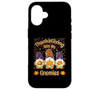 Gnomes d'automne Amusants Feuilles d'automne Thanksgiving avec Mes Nains Coque pour iPhone 16