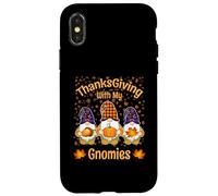 Gnomes d'automne Amusants Feuilles d'automne Thanksgiving avec Mes Nains Coque pour iPhone X/XS