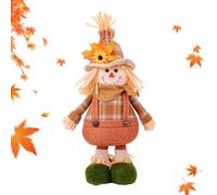 Gnomes d'automne debout, gnome de décoration d'automne, décoration d'étagère en feuilles d'érable nain fait à la main | Gnomes d'automne Action de grâces Peluche Récolte Gnomes Poupée d'action Gra