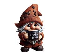 Gnomes De Bar À Café - Ornements De Table De Cuisine Faits À La Main | Résine Scandinave Nwarf Collectible Figurines, esppresso Style Decoration Statues Dolls For Home Café Shelf Saint Valentin