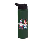 Gnomes De Baseball Avec Batte Et Balle Stainless Steel Insulated Water Bottle
