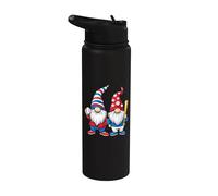 Gnomes De Baseball Avec Batte Et Balle Stainless Steel Insulated Water Bottle