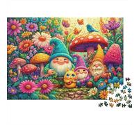 Gnomes de Jardin Fantasy Puzzle 1000 Pièces Educa Jouet Jeu D'Intelligence Décoration Intérieure intéressant Jeu Éducatif Challenge Toy Adultes Et Enfants À Partir De 14 Ans 70x50cm/1000pcs