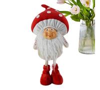 Gnomes de Noël faits à la main - 16 x 12 x 40 cm ornements de Noël en résine pour décoration de la maison, longues pattes pour ornements de Noël