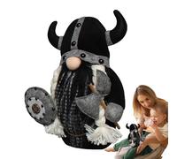 Gnomes de Noël - GNOME de Guerrier, GNOME Nain en Peluche, GNOME sans Visage médiéval décorations de Noël | Gladiator Gnomes Table Ornements pour Plate-Forme de cheminée à Plate-Forme