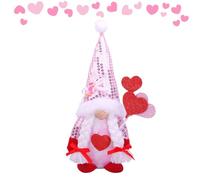 Gnomes de Saint-Valentin Gonk Décorations de Table | naine de 29 x 12 x 8 cm, décoration de Bureau, décoration Romantique saisonnière, décoration de Saint-Valentin pour la Maison, Le Bureau, la