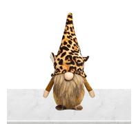 Gnomes en Peluche, Peluche GNOME - Figurines de Gnomes sans Visage, décoration d'intérieur - Figurine de Ferme imprimée Tigre et léopard, GNOME pour Quatre Saisons, étagère de Table de cheminée