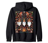 Gnomes Nordic Hygge Folk Art Scandinave Noël Sweat à Capuche