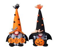 Gnomes sans Visage Halloween - 2 pièces Ornements Faits à la Main rustiques, Rudolph Goblin | Personnages d'halloween Nains sans Visage, Design de maïs fantôme et Bonbons, pièce maîtresse pour