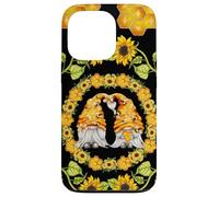 Gnomes Show Heart and Love for Honey Bees Floral Sunflower Coque pour iPhone 13 Pro