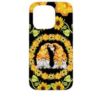 Gnomes Show Heart and Love for Honey Bees Floral Sunflower Coque pour iPhone 15 Pro