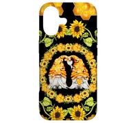 Gnomes Show Heart and Love for Honey Bees Floral Sunflower Coque pour iPhone 17