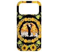 Gnomes Show Heart and Love for Honey Bees Floral Sunflower Coque pour iPhone 17 Pro Max