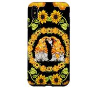 Gnomes Show Heart and Love for Honey Bees Floral Sunflower Coque pour iPhone XS Max