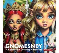 Gnomesney. A Relaxation Coloring Adventure. Greyscale Coloring Book for Adults