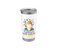Gnope Not Today Gnome Jardin Gobelet isotherme en acier inoxydable double paroi