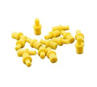GNOVIATL Connecteur en Caoutchouc à Joint Creux Jaune Doux 4mm, Compatible avec Les Outils de Nettoyage de Cartouches à d'encre CISS