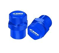GNSDHJIK Bouchon Valve Bouchons De Valve De Pneu De Roue en Aluminium CNC, Accessoires De Moto, Couvercles Hermétiques pour CBR650R 2023 2024(Bleu)