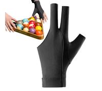 gnt de piscine - Polyester & Spandex à 3 doigts Pool Cue Glove | Mitt de sport respirant avec extensible | Mitt de billard non glissé pour un contrôle des repères lisses | Conception anti-sweat
