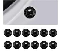 GNTHERF 12 Pièces Amortisseur Porte Voiture, pour Tesla Model 3 Model S Model X Model Y Coussinet en Silencieux et Antichoc Anti-Collision Porte Protection Bord