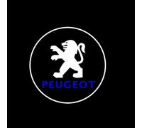 GNTHERF 2 pièces Projecteur de Lumière Voiture,pour Peugeot 208 GT Line e-208 2019-2023 2024 Porte Voiture décoration Lumineuse projecteur Laser Porte,A