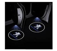 GNTHERF 2 pièces Projecteur de Lumière Voiture,pour Peugeot Partner 2019-2023 Porte Voiture décoration Lumineuse projecteur Laser Porte,A