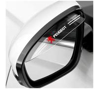 GNTHERF 2 pièces Sourcil de Pluie rétroviseur de Voiture, pour Peugeot 508/508L 2011-2017 Pare-fumée Voitures rétroviseur Couverture Accessoires Anti Pluie