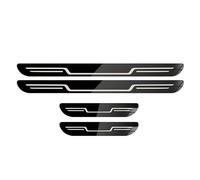 GNTHERF 4 pièces Bande seuil Porte Voiture, pour BYD Seal U DM-i 2023 2024 2025 Anti-Rayures Éraflure Plaques Autocollant Accessoires Style Voiture