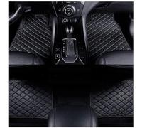 GNTHERF 4 pièces Tapis de Sol Voiture, pour Fiat 500 II Hybrid 2020-2023 Cuir antidérapant Imperméable Toutes Saisons Protéger Voiture Tapis Accessoires,A-Black