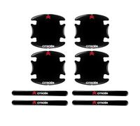 GNTHERF 8 Pièces Film Autocollant Poignée Portière Voiture, pour Citroen C4 C3 C5 C1 C2 Berlingo Celysee Cactus Picasso Autocollant De Cuvette De Porte Anti Rayure Anti-Poussière,A