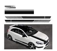 GNTHERF Autocollant De Bande Capot Voiture,pour Peugeot 207 CC 2009-2023 Modifié Décoration Universels Autocollants étanche Coffre Voitures Véhicules,A