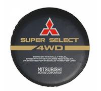 GNTHERF Housse Roue Secours de Voiture, pour Mitsubishi Pajero 4 2007-2017 Étanches à Poussièrecouvercle de Protection Accessoires Modification Extérieurs,A 14in