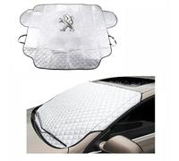 GNTHERF Protege Pare Brise Hiver,pour Peugeot 107 108 206 207 207CC 208 Couverture Brise Voiture Repliable Universelle Anti Givre et Neige Soleil Poussière