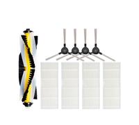 GNUFOPI Compatible Compatible avec Redmond RV-R500, Eziclean Power Animal Robot aspirateur pièces de Rechange Brosse latérale Principale Filtre Hepa(Set A)
