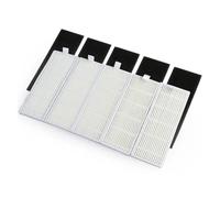 GNUFOPI Rouleau D'aspirateur Brosse Latérale Principale Filtre Hepa Primaire Compatible avec Les Pièces D'aspirateur Robot AMIBOT Animal XL H2O Connect X610(5pcs hepa Filter)