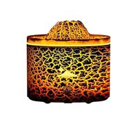 GNURBDILFO 1 PCS USB Volcan-Flame Air Mini Humidifier Aromatherapy Machine Essential Oil Diffuser ABS+PP+Composants Électroniques pour Brume Parfumée Éclairage D'Ambiance Nocturne.
