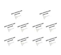 GNURBDILFO 10X Lien Direction en MéTal Servo Link Crochet Biellette pour MN D90 D99 MN-90-45 1/12 Rail de Voiture TéLéCommandé, Gris