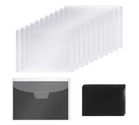 GNURBDILFO 12 Pochettes de Rangement pour Tampons Transparents et 12 Pochettes de Rangement pour Matrices D'Épaisseur, Feuilles Magnétiques en Caoutchouc Refermables pour Tampons D'Album