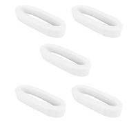 GNURBDILFO 5pièces 50 mm 50 Yards Plaine Raide Plate Crinoline Dure CrinièRe de Cheval Tresse en pour la Robe de MariéE/la Couture de Chapeau Accessoires -Blanc