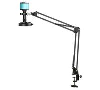 GNURBDILFO Caméra 130X Full HD Microscope Vidéo 4k pour Réparation de Téléphone Port VGA/Microscope Industriel Support Réglable pour le Soudage de PCB Réparation de Téléphone Prise UE Prise UE
