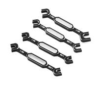 GNURBDILFO Clé de Réglage de la Tige de Poussée, Outil de Retrait de Joint à Rotule D'Écrou de Tendeur pour Pièces de Rechange de Voiture RC 3/3,2/3,5/3,7/4/5/5,5/6 mm - Noir